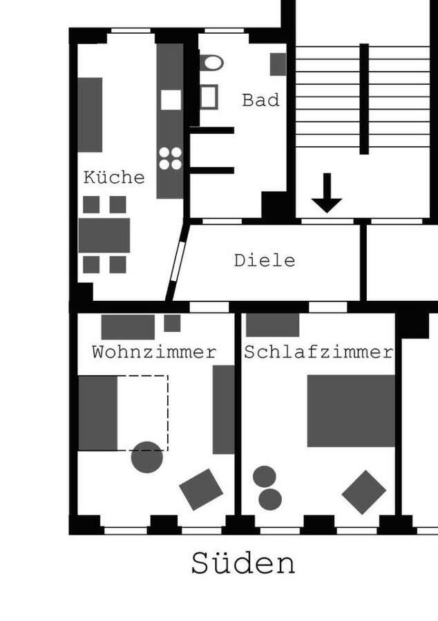SCHÖNER WOHNEN IM DENKMAL - großzügig geschnitten, kostenfreies WLAN Leipzig Exterior foto
